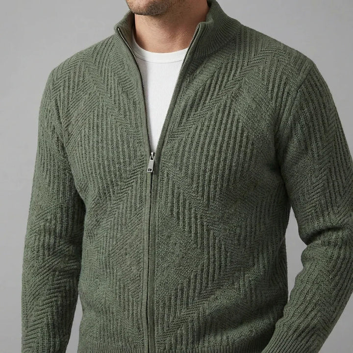 Tobias Men's Full-Zip Knit Sweater