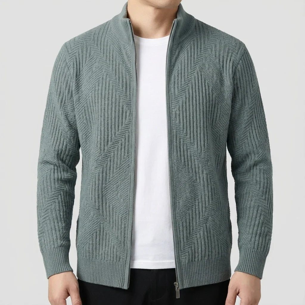 Tobias Men's Full-Zip Knit Sweater