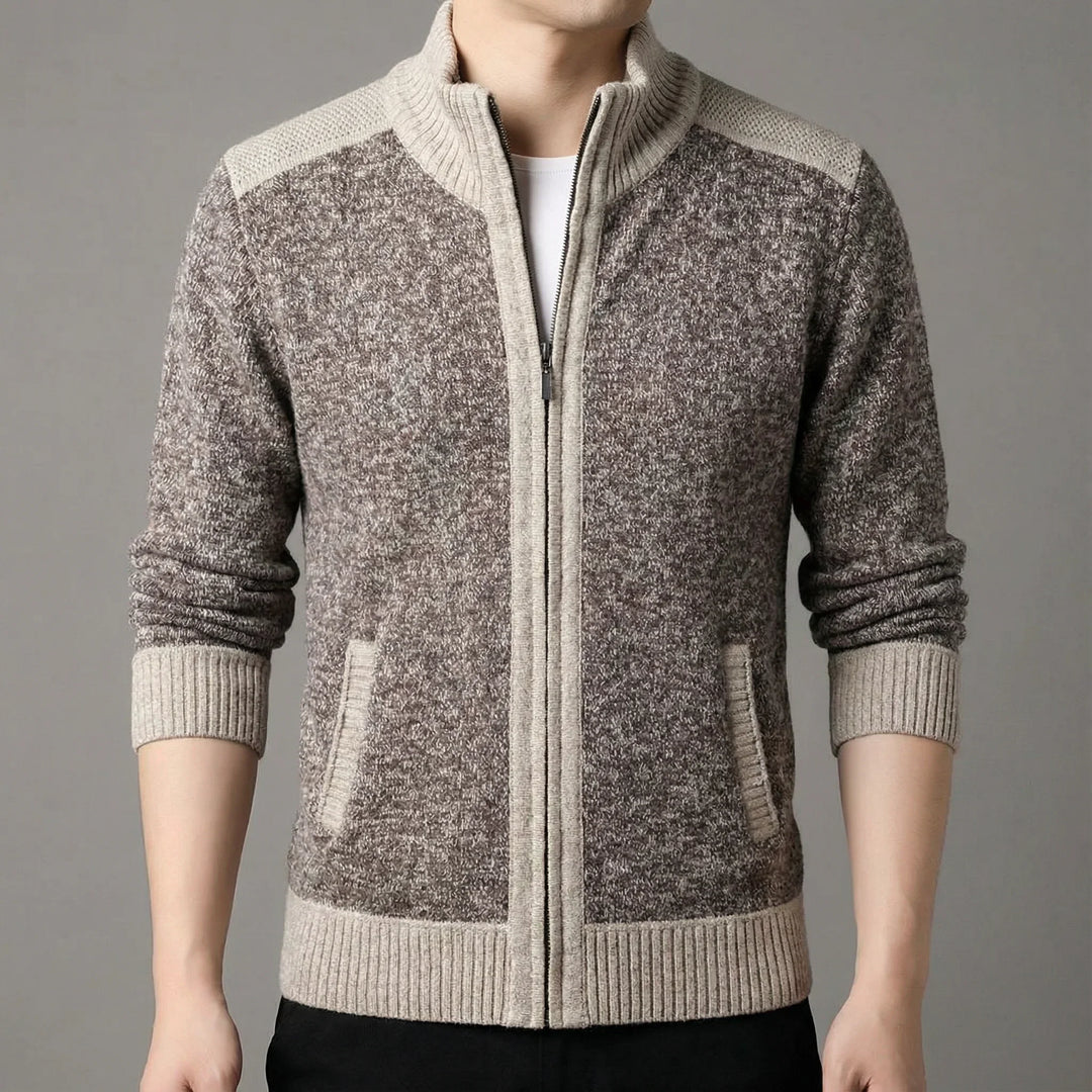 Walker Full-Zip Knit Sweater Jacket