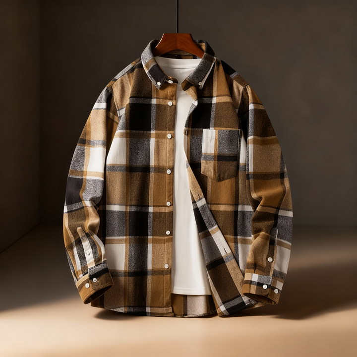 Mason Plaid Button-Down Flannel