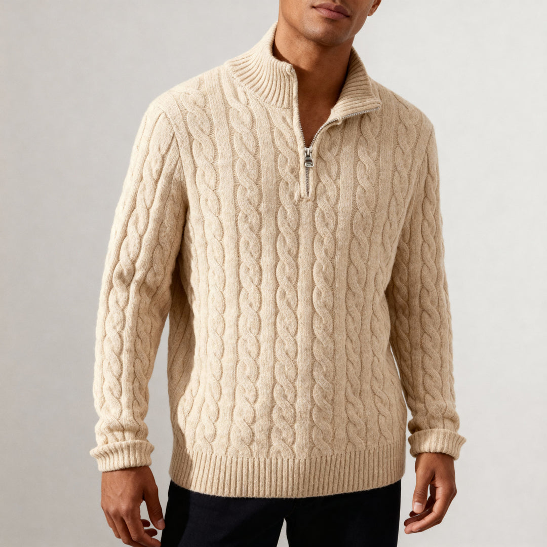 Oxford Cable Knit Sweater