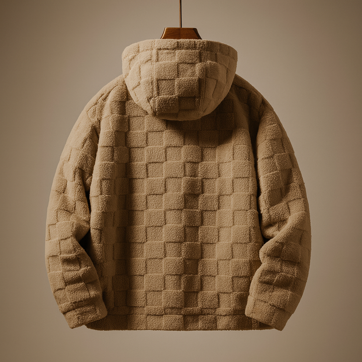 Checkered Sherpa Hoodie