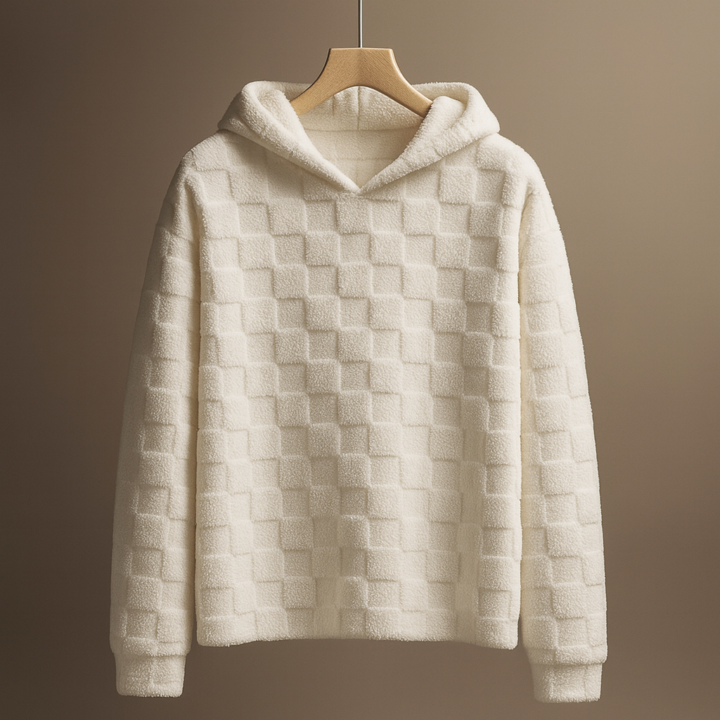 Checkered Sherpa Hoodie