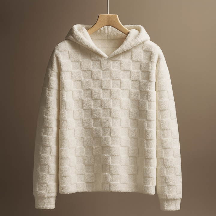 Checkered Sherpa Hoodie
