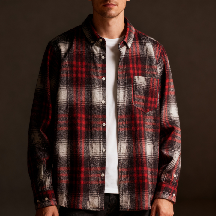 Mason Plaid Button-Down Flannel