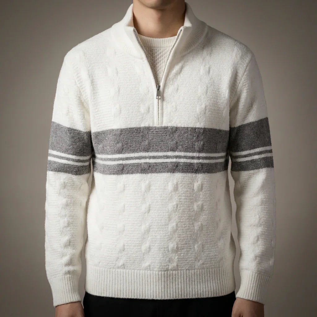 Miles Quarter-Zip Knit Sweater
