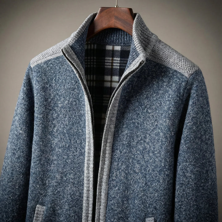 Walker Full-Zip Knit Sweater Jacket