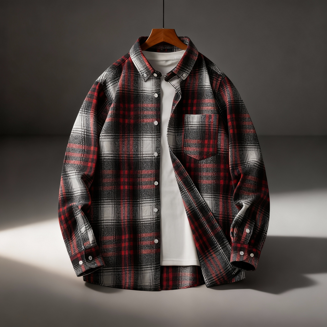 Mason Plaid Button-Down Flannel