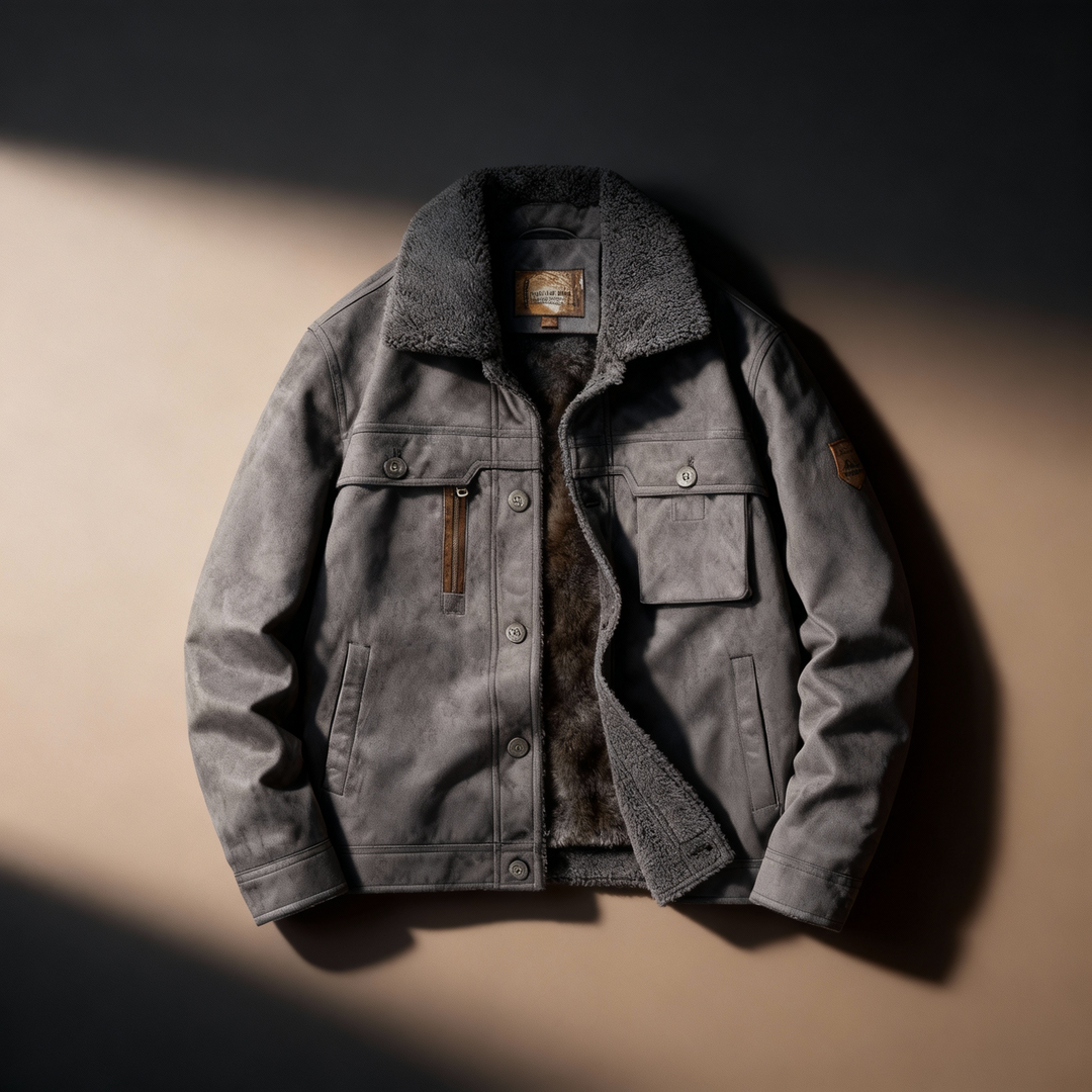 Camden Suede Sherpa Jacket