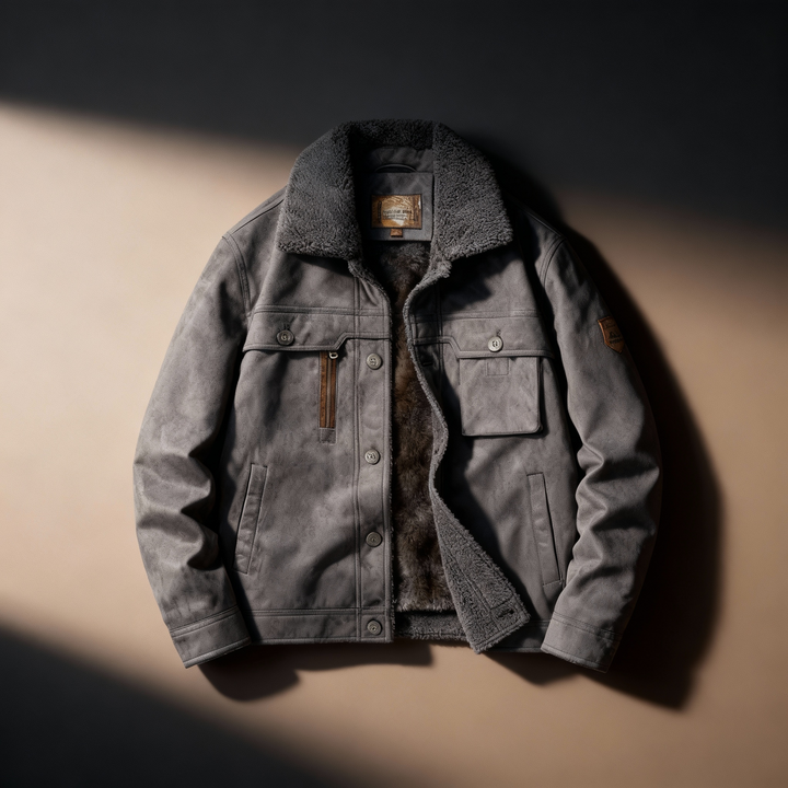 Camden Suede Sherpa Jacket