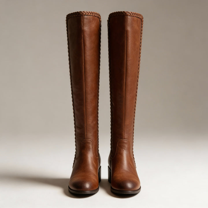 Liora Braided Knee-High Riding Boots
