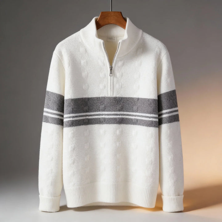 Miles Quarter-Zip Knit Sweater