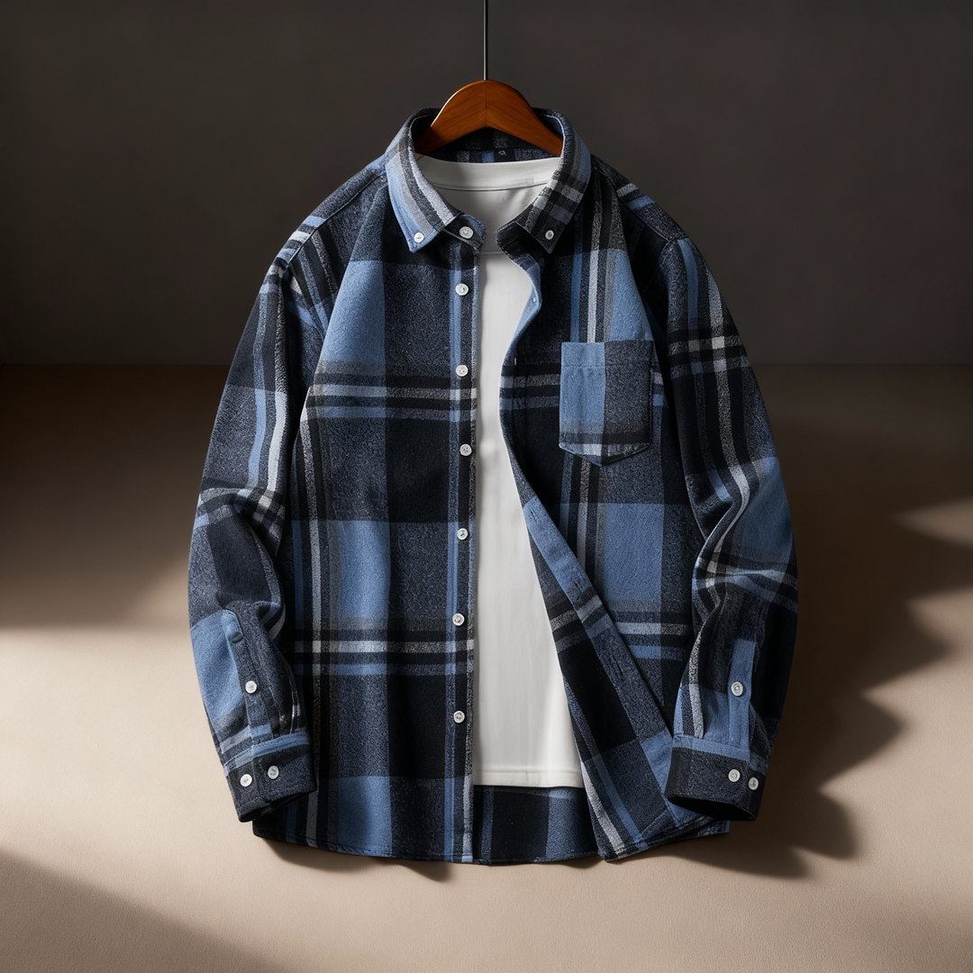 Mason Plaid Button-Down Flannel