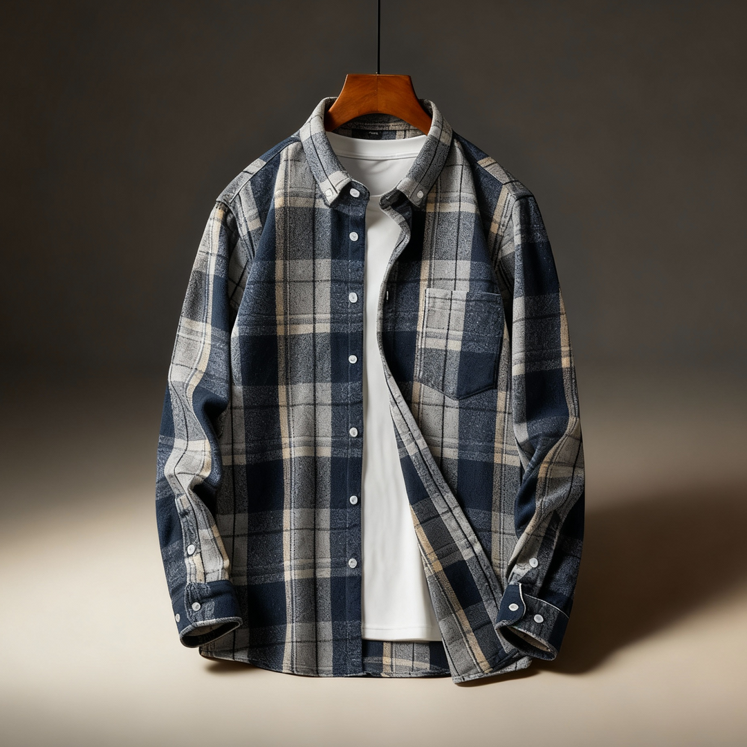 Mason Plaid Button-Down Flannel