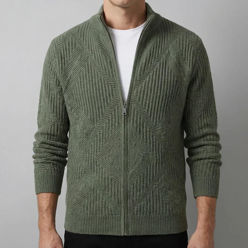 Tobias Men's Full-Zip Knit Sweater
