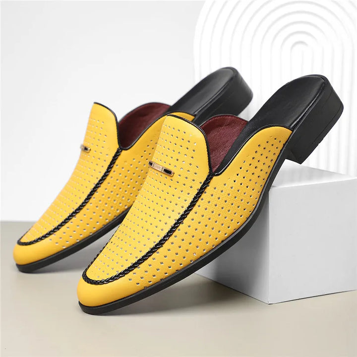 Bria Genuine Leather Mules