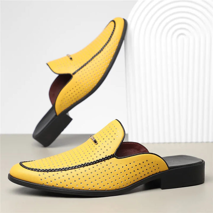 Bria Genuine Leather Mules