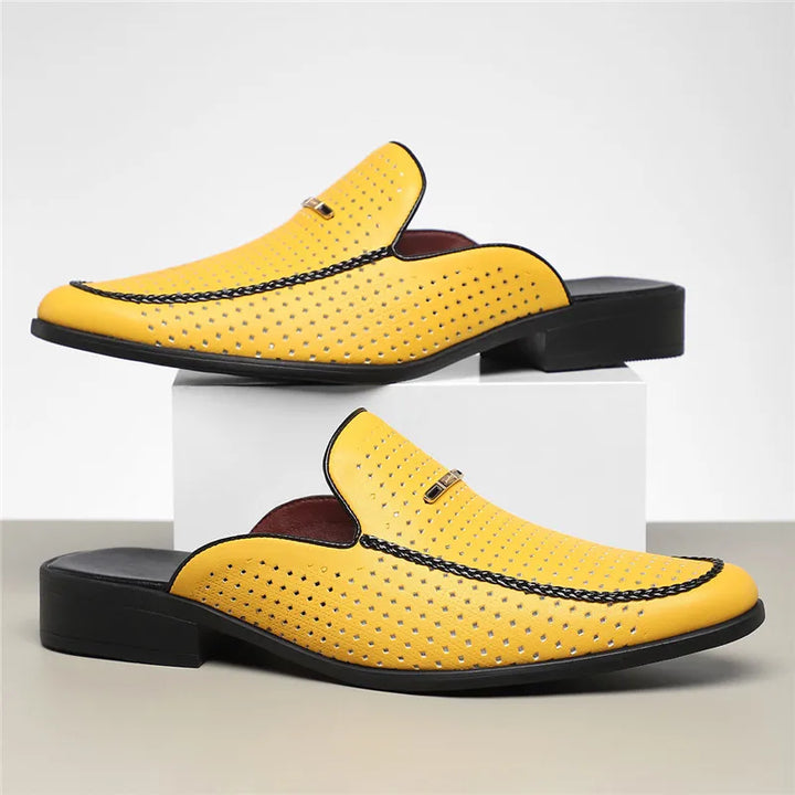 Bria Genuine Leather Mules