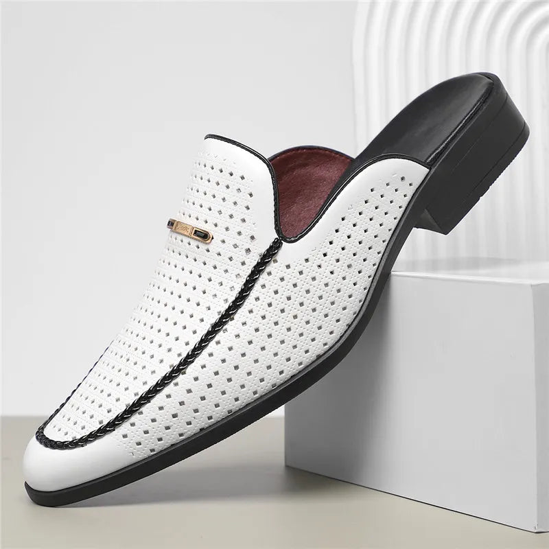 Bria Genuine Leather Mules
