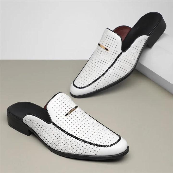 Bria Genuine Leather Mules