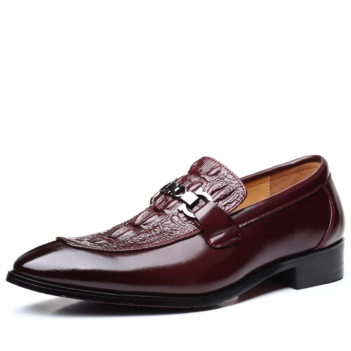Dorian Croc Leather Loafer