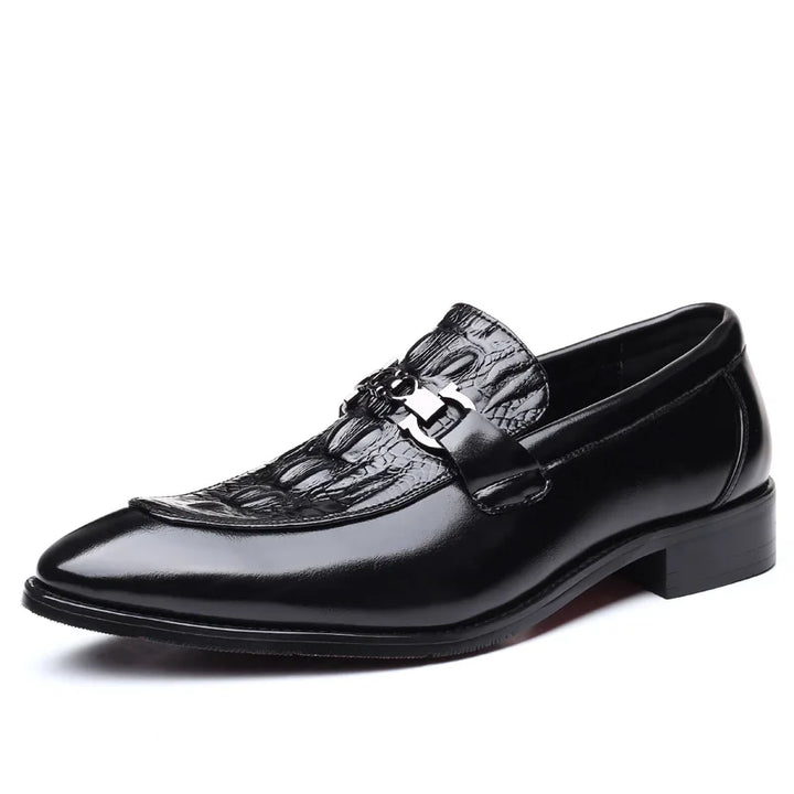 Dorian Croc Leather Loafer
