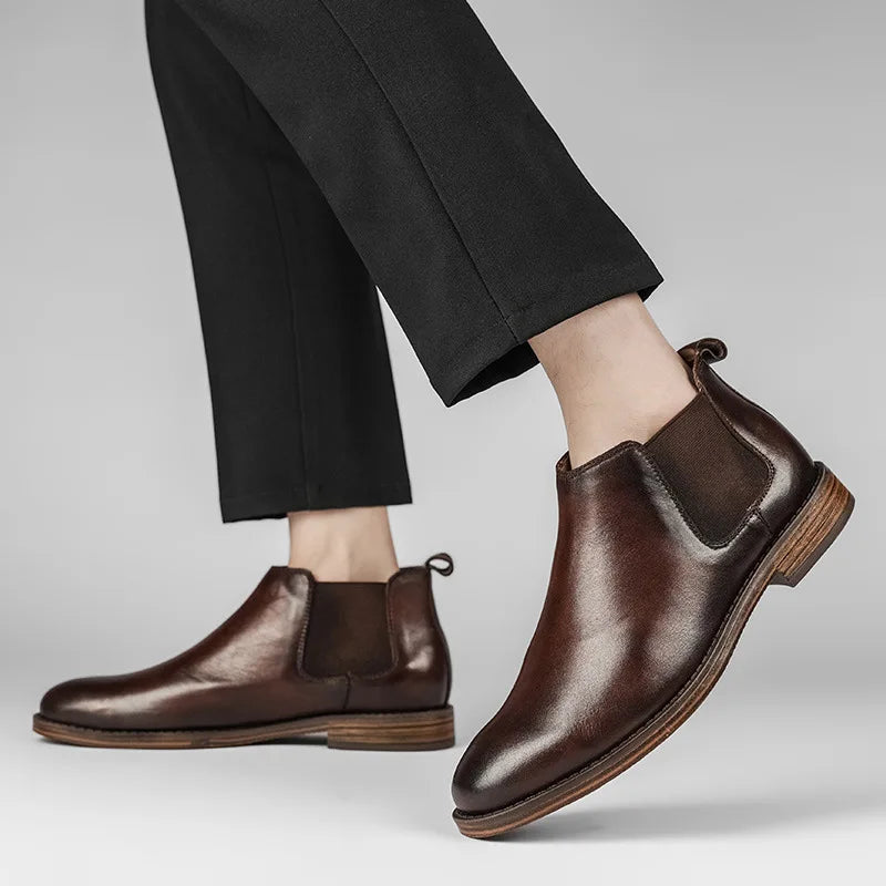 Elsinore Cowhide Chelsea Boots