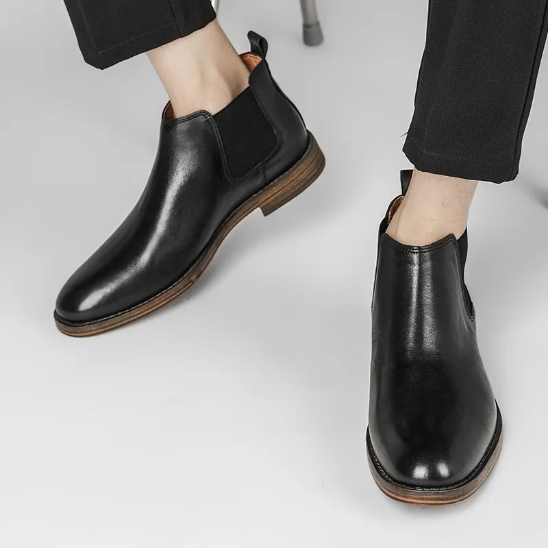 Elsinore Cowhide Chelsea Boots