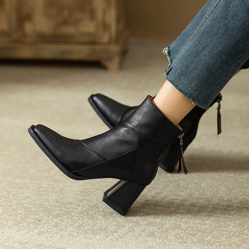 Roux Block Heel Boots
