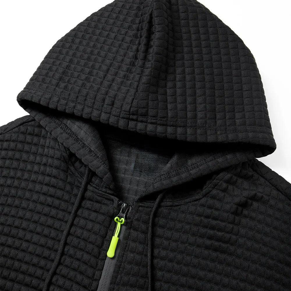 Griffin Knit Full-Zip Hoodie