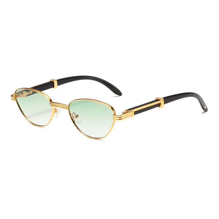 Orion Veil Sunglasses with gold-tone frames, gradient photochromic lenses, and black arms featuring ergonomic design.