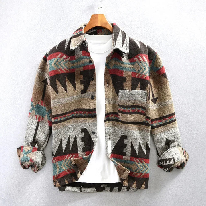 Whitfield Aztec Knit Overshirt