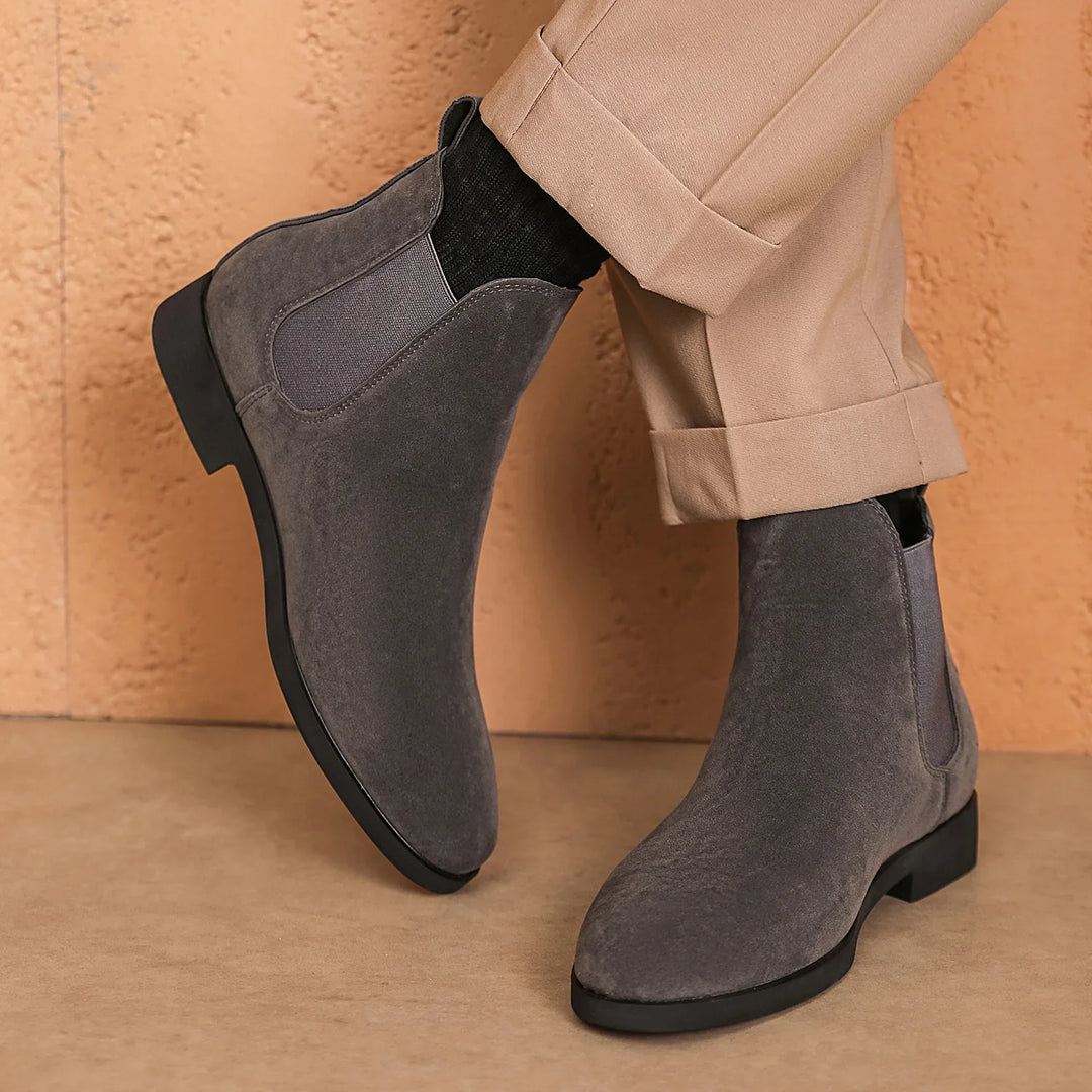 Durango Slip-On Suede Chelsea Boots