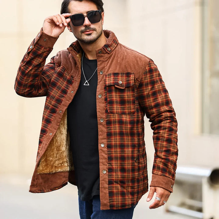 Warwick Sherpa Lined Flannel Jacket