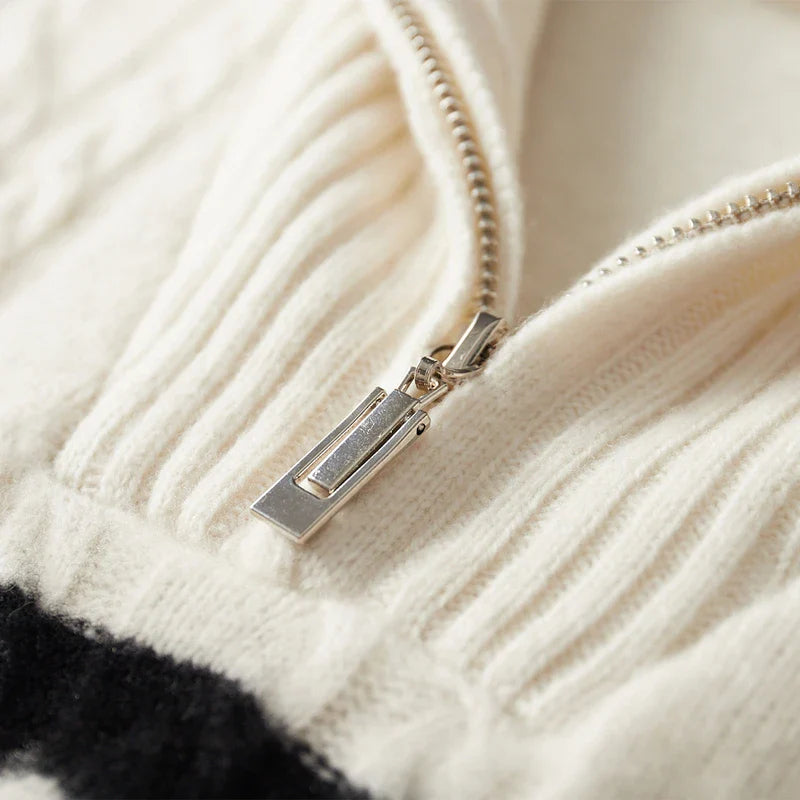 Fletcher 100% Wool Quarter-Zip