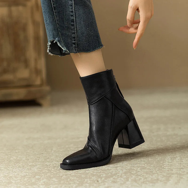 Roux Block Heel Boots