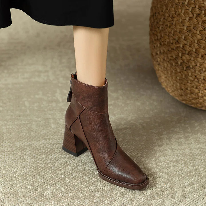 Roux Block Heel Boots