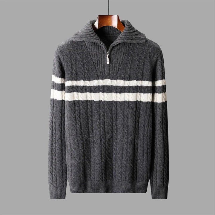 Fletcher 100% Wool Quarter-Zip