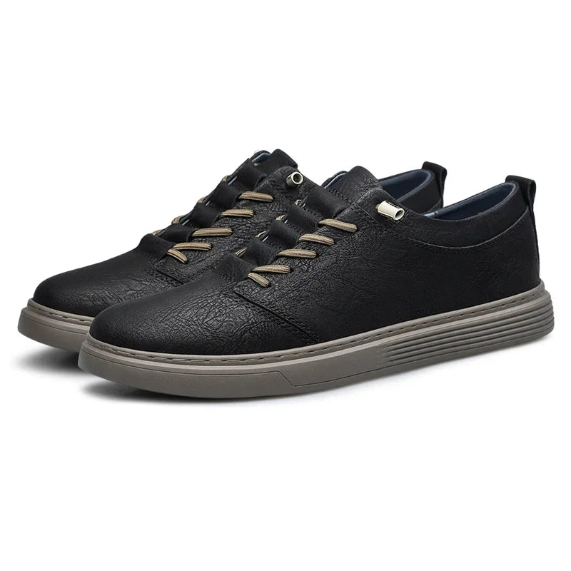 Ashton Genuine Leather Sneakers featuring supple leather, precision stitching, and cloud-like cushioning for ultimate comfort.