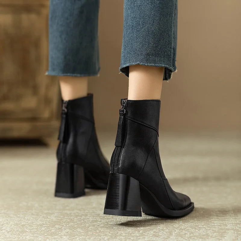 Roux Block Heel Boots
