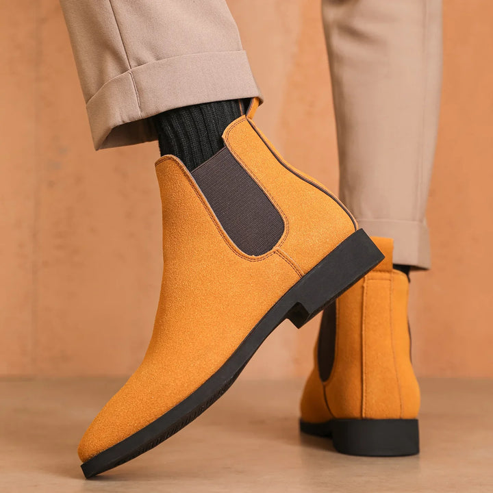 Durango Slip-On Suede Chelsea Boots