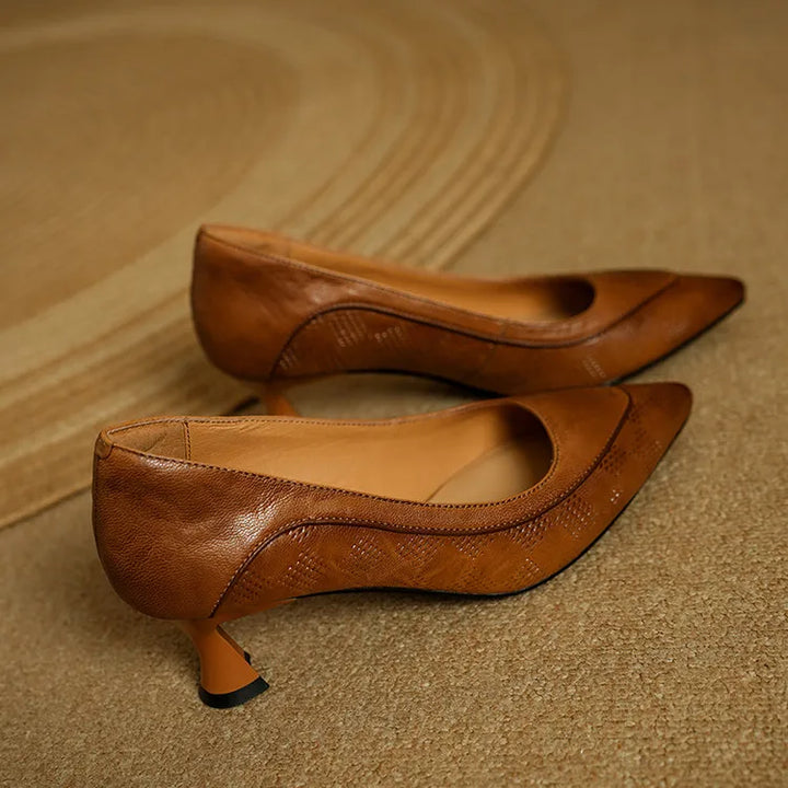 Selene Genuine Leather Heels