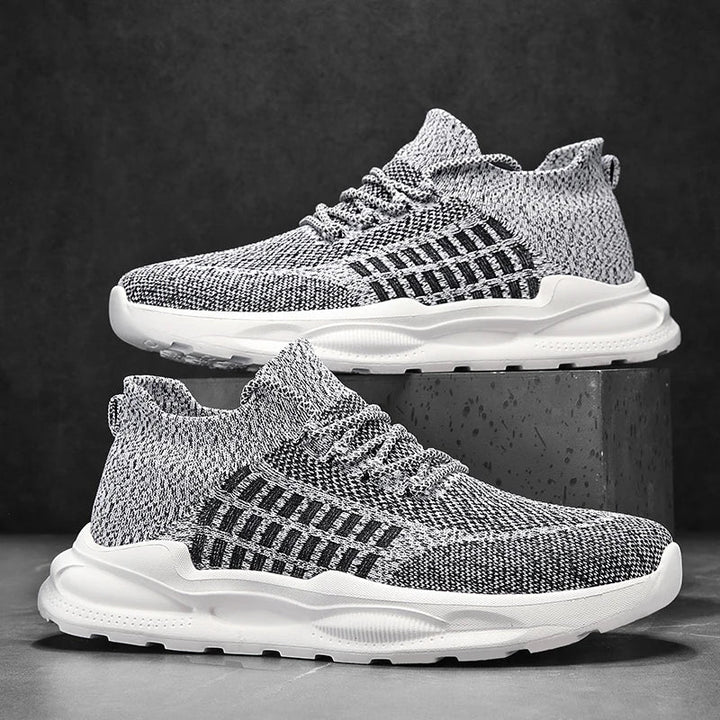 Brava Performance Mesh Sneakers featuring slip-on design, breathable knit upper, and high-rebound midsole for optimal comfort.