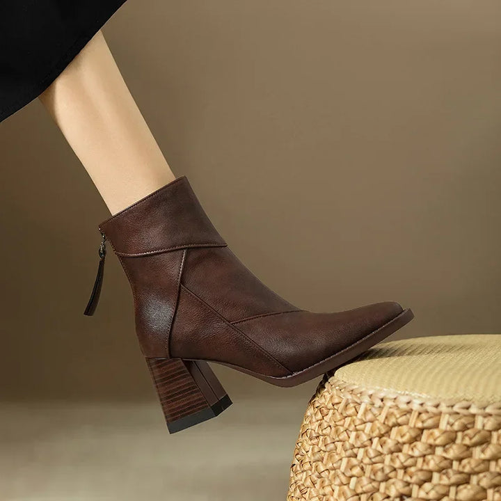Roux Block Heel Boots