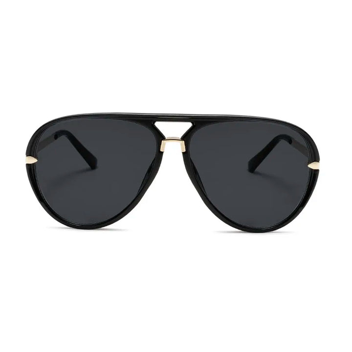 Stratos Sunglasses featuring classic aviator style, double-bridge frame, and tinted UV400 protective lenses.