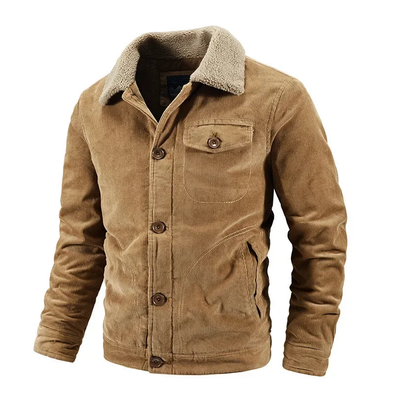 Harrison Sherpa-Lined Corduroy Jacket