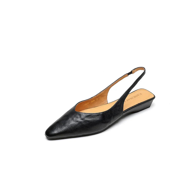 Liora Genuine Leather Slingback Flats