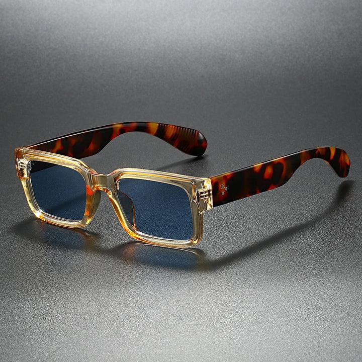Monroe Sunglasses with clear fronts and tortoise shell arms, offering stylish UV protection and ergonomic design.