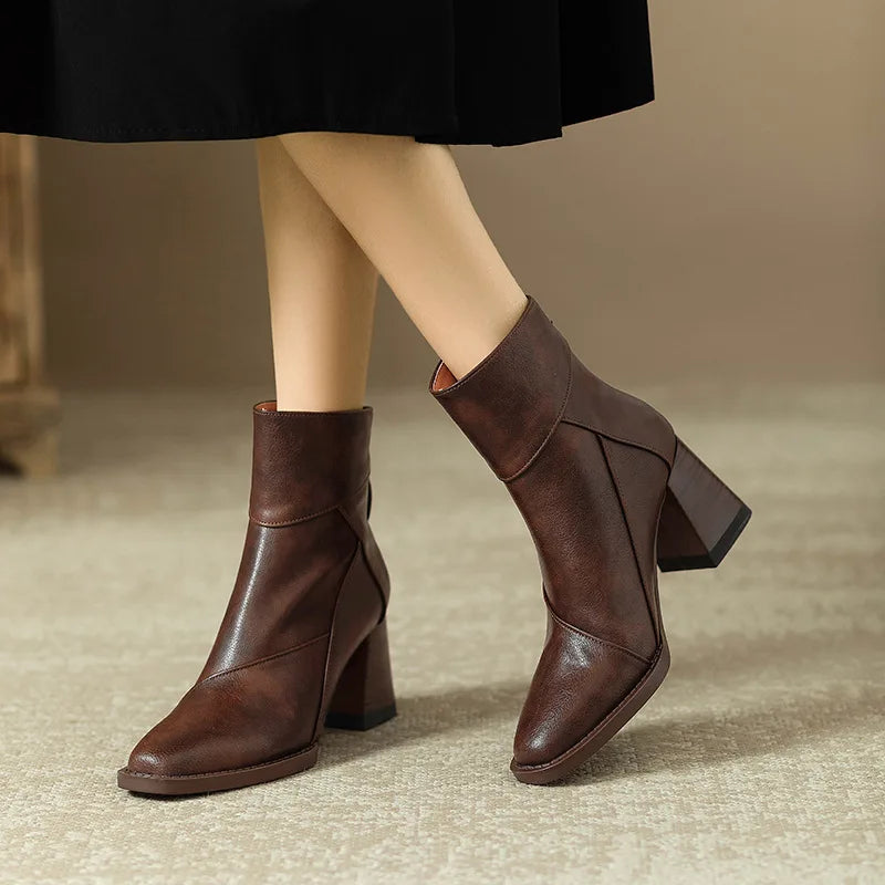 Roux Block Heel Boots