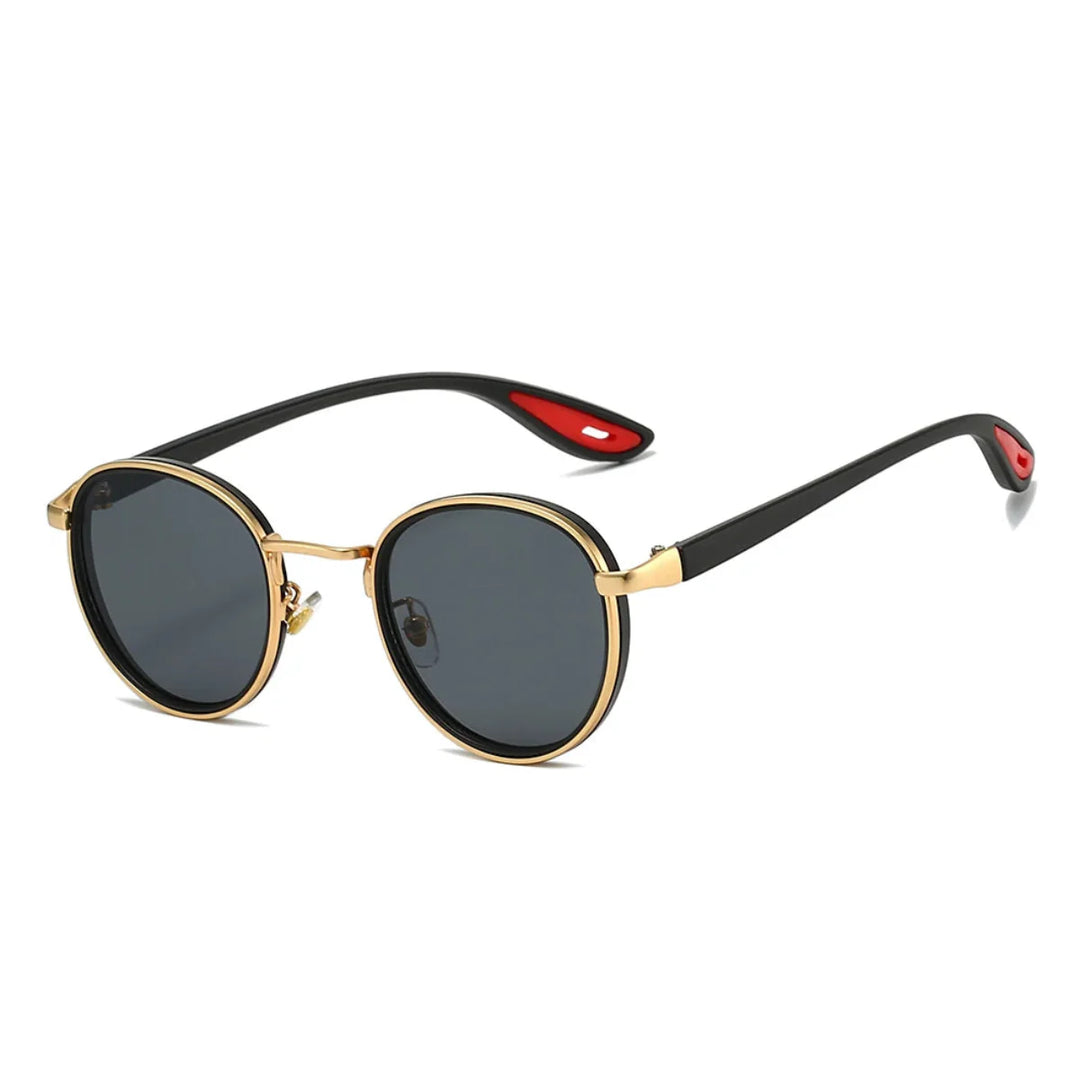 Alton Round Frame Sunglasses with lightweight metal frames and UV400 lenses for sun protection and comfort.